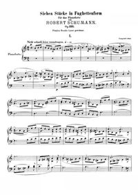 Six fughetten - Robert Schumann